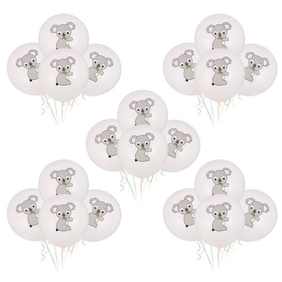 Minkissy 20 Pcs Animal Balloons Jungle Latex Balloons for Colorful Party Theme Decoration