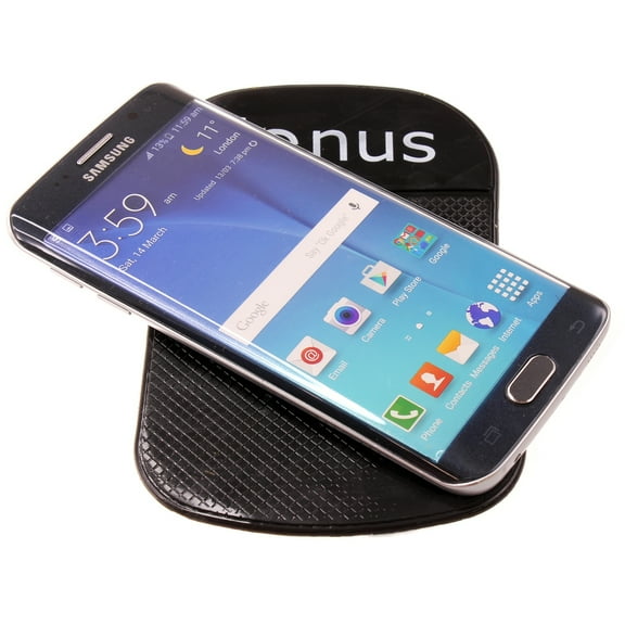 Dash Car Mount for Galaxy S23 FE - Sticky Holder Non-Slip Grip Mat Black Compatible With Samsung Galaxy S23 FE