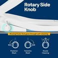 thumbnail image 5 of SPECSTAR Smart Heated Bidet Toilet Seat with Remote Control, Self-Cleaning Dual Nozzles for Rear and Front Cleansing, Adjustable Temperature Settings with Warm Air Dryer, Soft Close Lid, Nightlight, 5 of 7