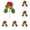 B, variant on Artificial Begonia Geranium Flowers Set of 6 11.23 Inch, Floral for Wedding Home Decor and Photography Prop, Realistic Silk Flower Arrangement, Artificial Decor, Red