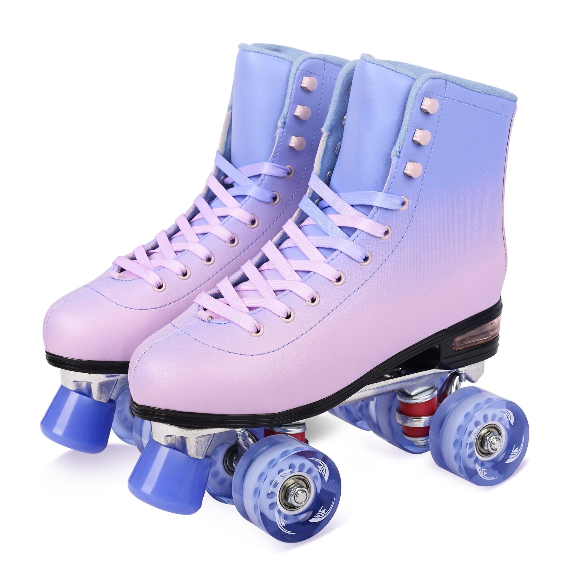 JZY Adult High-Top Retro Roller Skates, Unisex Glitter Skates for Indoor/Outdoor Use, PU Durable Wheels, Stable Weight Support