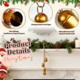 thumbnail image 3 of Christmas Bells for Decoration Gold Cow Bell With Jute Hanging Rope for Home Decor DIY Wreaths,Weddings,Christmas Tree, Vintage 4-Piece Set, 3 of 7