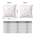 thumbnail image 4 of YFYANG Square Decorative Throw Pillow Case (Without Pillow Insert), Pink Cute Heart Doodle Bedroom Sofa Car Cushion Cover, 22"x22", 4 of 9