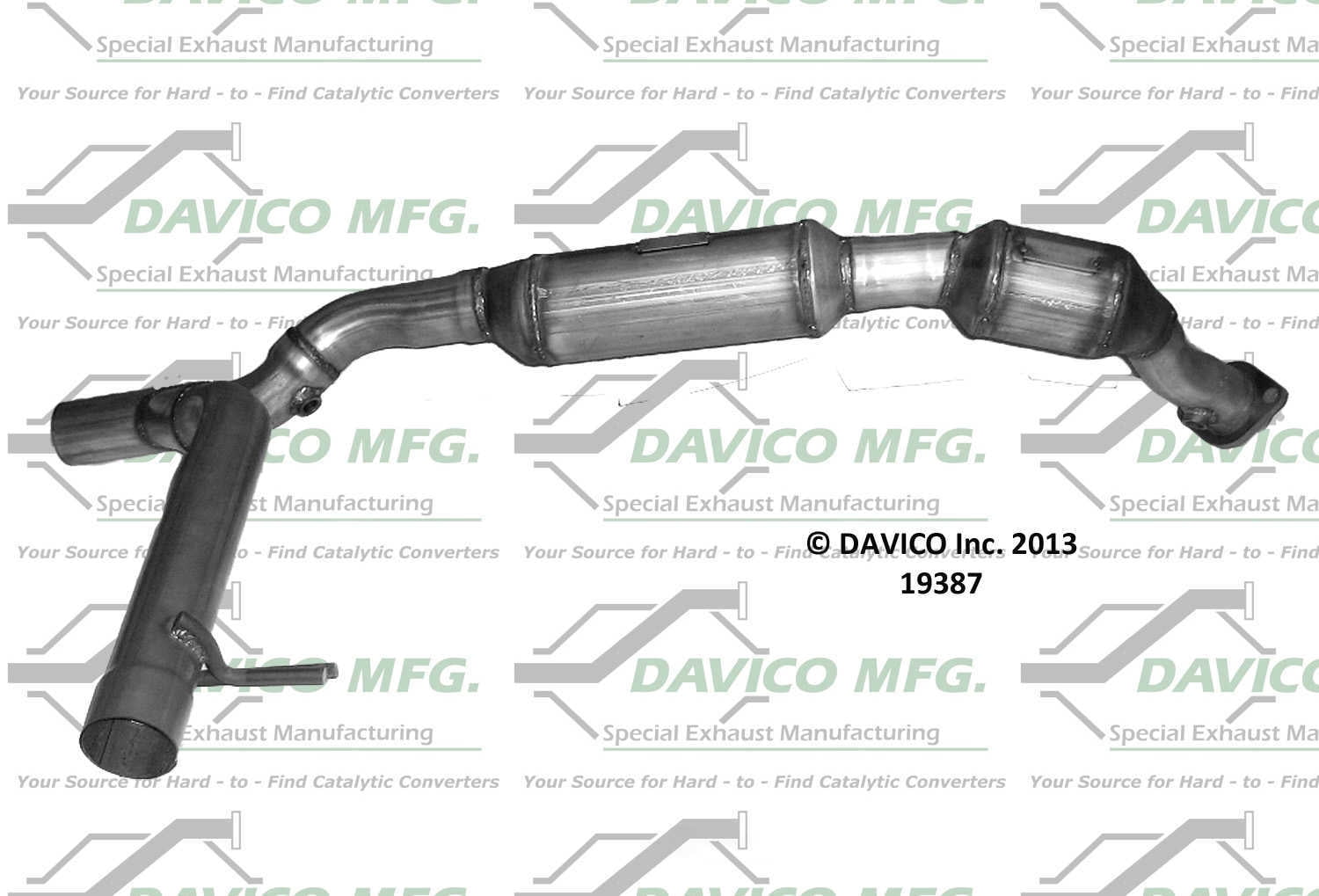 Davico Mfg 19387 Direct-Fit Catalytic Converter