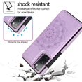 thumbnail image 5 of Design for Samsung Galaxy S20 FE/S20 Fan Edition 5G Wallet Case,PU Leather Phone Case with Screen Protector Card Holder,Stand Shockproof Flip Protective Cover for S20fe5g Women 6.5 inch Purple, 5 of 6
