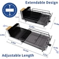 thumbnail image 2 of Runnatal Escurridor de platos grande con juego de escurridor, escurreplatos extensible, soporte para utensilios, portavasos, escurridor de platos expandible para encimera de cocina, 2 of 5
