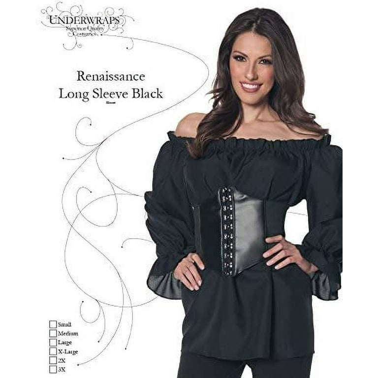 Women's Renaissance Shirt - Black - Small
