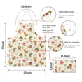 thumbnail image 7 of Autumn Fall Leaves Pattern Apron-Garden Aprons for Women with Pockets-Cotton Linen Waterproof Kitchen Cooking Gardening Aprons Adjustable for Kitchen,Cooking,BBQ and Salon 33"x27", 7 of 7