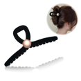 thumbnail image 1 of Sluxa-Pinzas para el cabello para cabello grueso, pinzas grandes de terciopelo de lujo para cabello grueso, accesorios de moda para el cabello para mujeres y niñas. 12 cm de largo. #8, 1 of 1
