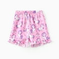 thumbnail image 4 of PatPat Girls Pajamas Button Down Collared Top and Ruffled Shorts Pajama Sets Sizes 5-11, 4 of 9