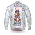 thumbnail image 2 of Happy 4th of July Patriotic English Setter Marching Band Uniform Balloons Fireworks All Over Print 3D Baseball Jacket Dog Lover Bomber Jacket Softball - 13009, 2 of 6