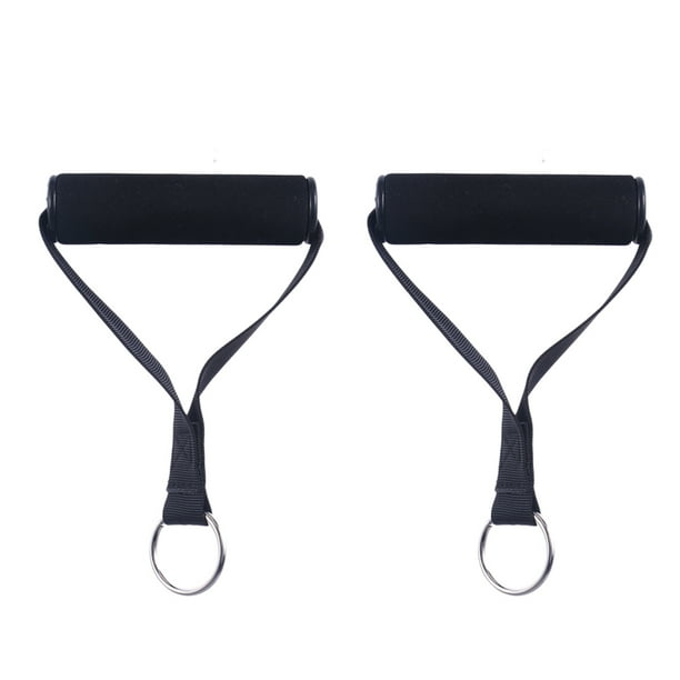 1 par de estribos elásticos ajustables para entrenamiento de fuerza y ejercicio con agarre de fitness y cable de anilla (anillo colgante de estilo aleatorio)