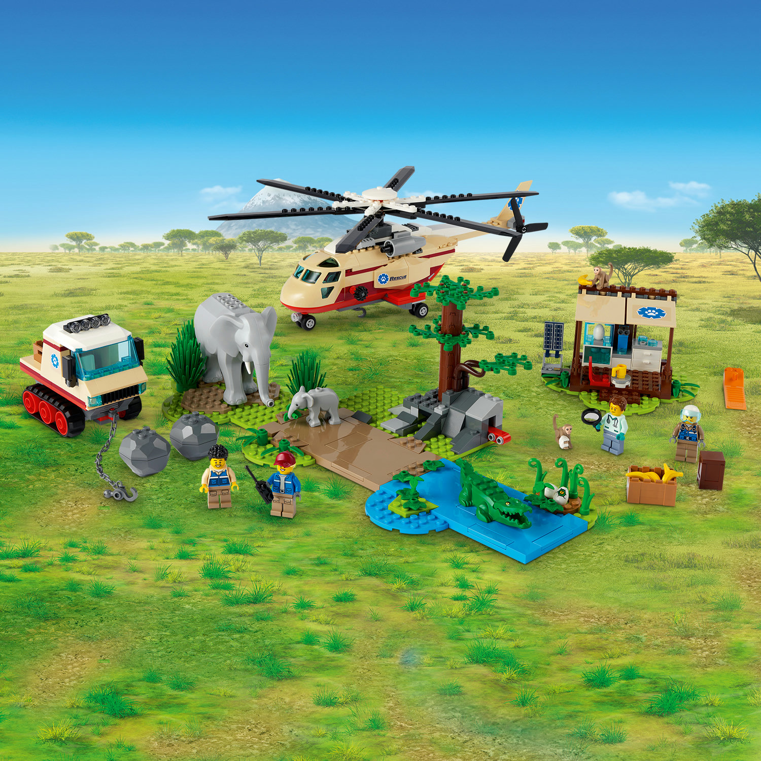 LEGO City Wildlife Rescue Operation 60302 Building Toy for Kids (525 ...