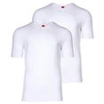 thumbnail image 1 of s.Oliver Camiseta para hombre, 2-Pack - Básica, Cuello redondo, Liso Blanco M (Medium), 1 of 3