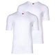 thumbnail image 1 of s.Oliver Camiseta para hombre, 2-Pack - Básica, Cuello redondo, Liso Blanco M (Medium), 1 of 3