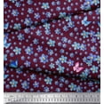 thumbnail image 2 of Soimoi Georgette Viscose Fabric Butterfly & Flower Fabric Prints By Yard 42 Inch Wide, 2 of 3
