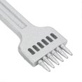thumbnail image 3 of Leather Prong 2 Teeth 4 Teeth 6 Teeth Zinc Alloy White Fine Shine Large Orifice Discharge Mirror Finish Stitching Prong4mm, 3 of 3
