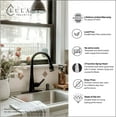 thumbnail image 2 of Lulani Moorea Dual Sensor 1-Handle Pull-Down Kitchen Faucet - Matte Black, 2 of 9