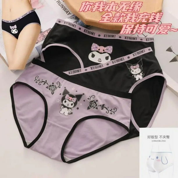 uds Sanrio Kuromi Cinnamoroll My Melody pantalones dibujos animados Y2K moda Kawaii para ninas comodos calzoncillos de algodon Modal de talle medio Walmart en linea