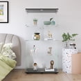 thumbnail image 4 of Lisonu Glass Display Cabinet, 4-Shelf Modern Curio Cabinet with Tempered Glass Doors for Living Room Collectibles, 64.7" Tall, Black Frame, 4 of 11