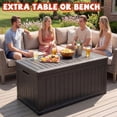 thumbnail image 4 of Cirui 260 Gallon Large Deck Box,Lockable Resin Outdoor Indoor Storage Box with Hundles,Waterproof UV Resistant Outside Deck Box for Patio Furniture Cushions, Pool Float,Garden Tool,Black, 4 of 11