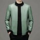 thumbnail image 2 of Nueva chaqueta de piel auténtica de otoño para hombre, con cuello de béisbol, de piel de oveja, abrigo corto y fino de Haining, 2 of 4