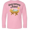 thumbnail image 3 of Inktastic Happy Birthday Jesus Nativity Christmas Long Sleeve Youth T-Shirt, 3 of 5