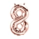 thumbnail image 1 of Globo Metalizado Gigante Forma de Numero 76 cm Celebraciones rosa, 1 of 3