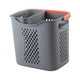 thumbnail image 3 of Cesta de lavandería portátil Macarena Diseño hueco organizador de almacenamiento de juguetes multifuncional Gris S y L, 3 of 8