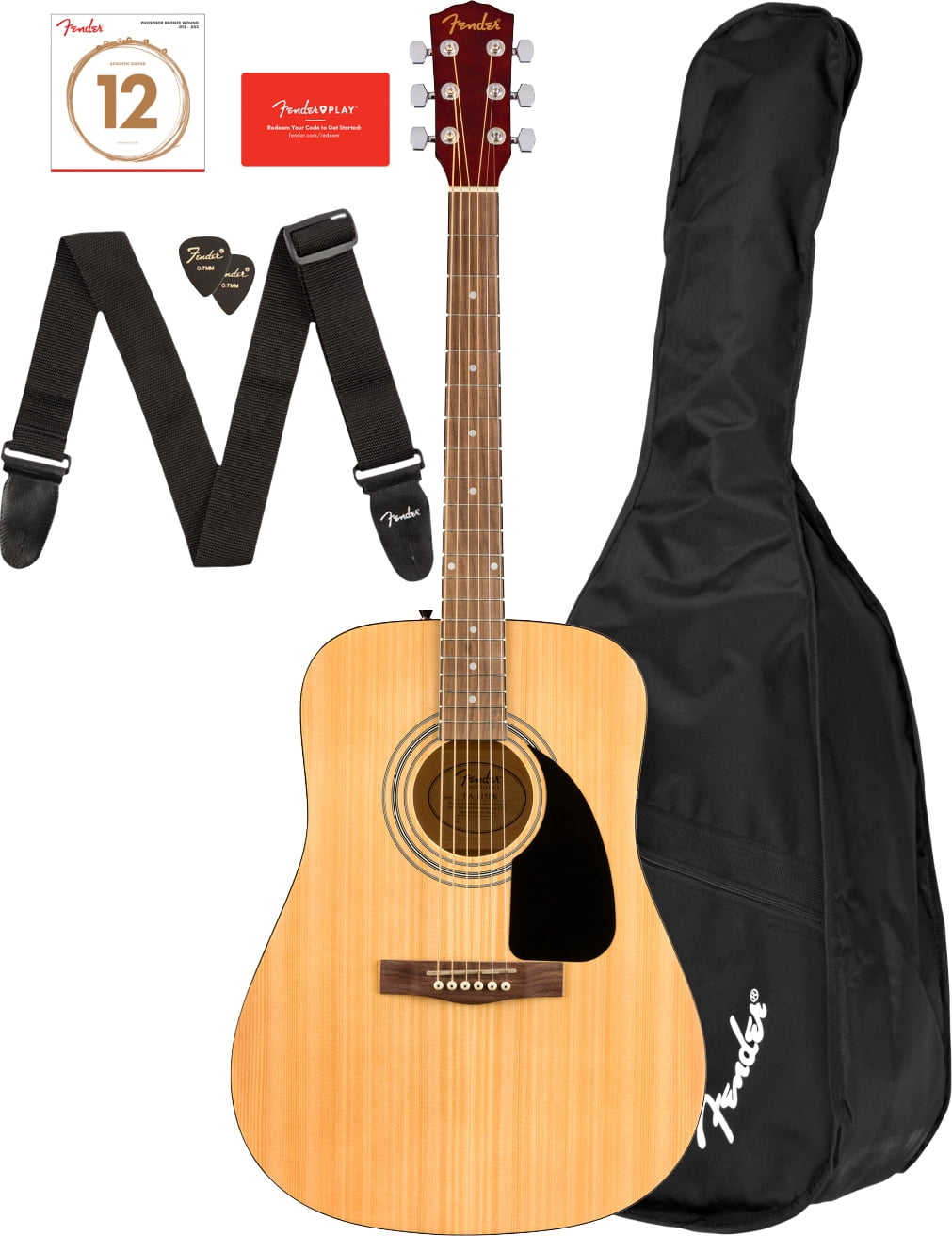 Pre-Owned Fender FA-115 Dreadnought Acoustic Guitar - Natural