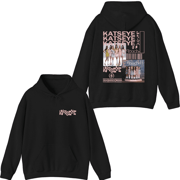 Katseye Merch Touch illustration Hoodie Men Women Long Sleeve Pullover Graphic Tops