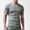 Gray, variant on Mens Shirts Casual Qiggri Men Casual Fashion Short Sleeve Solid Pullover V-Neck Sports Tank Muscle Shirts For Men