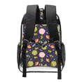 thumbnail image 2 of Sikiie Frog And Flowers Clear Backpack, Transparent Bookbag for School for Women Men, Capacity Clear Bag for College, Travel, 2 of 7