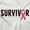 White, variant on Breast Cancer Survivor Pink Ribbon Women's Long Sleeve T Shirt Brisco Brands M