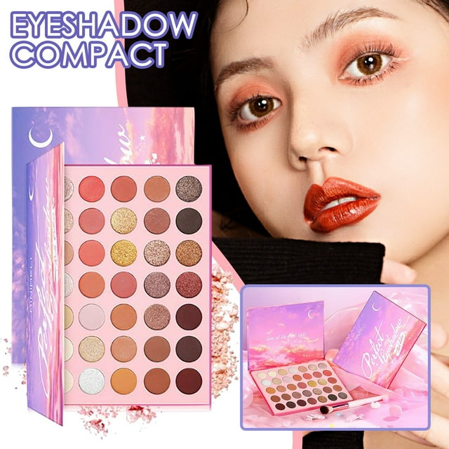 EARKITY Eyeshadow Palette, Highly Pigmented 35 Shades Matte and Shimmers Makeup Palette, Waterproof Blendable Eye Shadow, Cruelty- Free Makeup Pallet