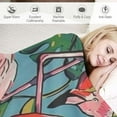 thumbnail image 3 of Shiartex  Pink Flamingo Blanket Cartoon Flamingo Animal Throw Blanket Valentines Gifts for Women Girls Flamingo Stuff Decor Soft Warm Cozy Flannel Blankets for Adults Kids All Season  40x50in, 3 of 6