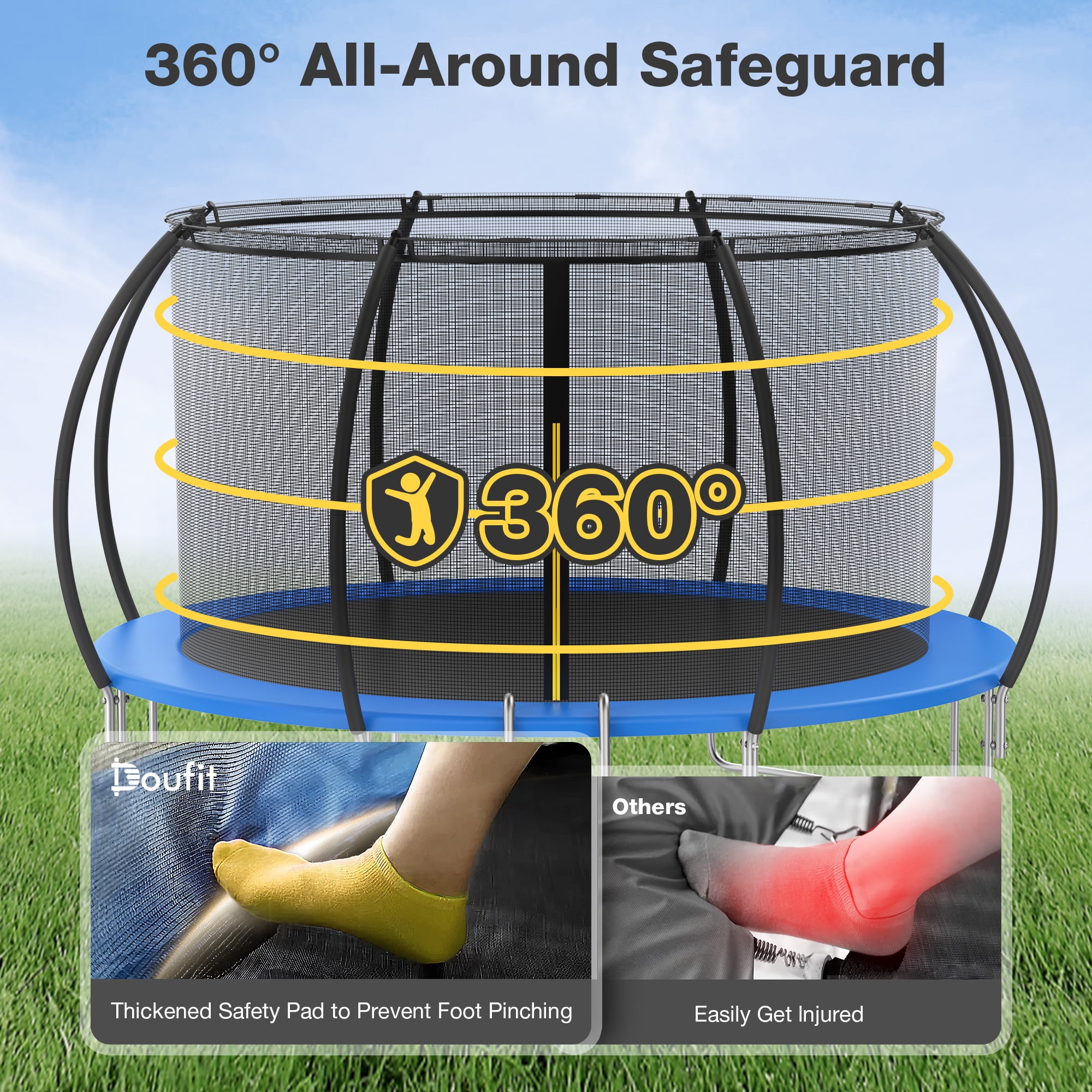 Doufit trampoline 12ft sale