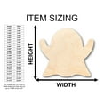 thumbnail image 2 of Unfinished Wood Ghost Halloween Shape - Craft - up to 46" DIY 30" / 1/2", 2 of 3