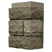 NextStone Faux Polyurethane Stone Outside Corner Random Rock - Tri Buff