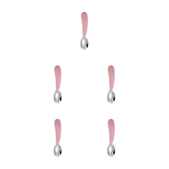 Toystoory Juego de vajilla para niños, cuchara, tenedor, coche de dibujos animados, cuchara de alimentación para bebés, cuenco, cubiertos Type2 NO2