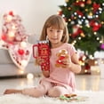thumbnail image 3 of 40 oz Gingerbread Christmas Tumbler with Handle Gifts for Women Adults Girls, Stainless Steel Christmas Insulated Tumblers with Lids and Straws, Red, 3 of 6