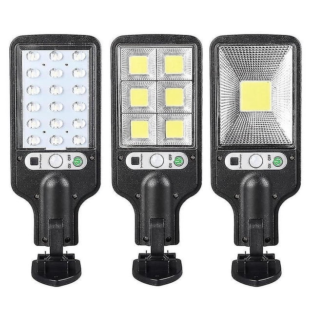 616b Farola Solar 72cob Nueva Farola Solar para Exteriores Sensor Impermeable Luz de Jardín Soporte Giratorio Luz de Jardín de Pared