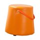 thumbnail image 3 of Reposapiés pequeño Reposapiés Taburete con escalón Marco de Madera Maciza con asa Altura Estable compacta 27 cm Sofá versátil Taburete de té para Sala Naranja, 3 of 9