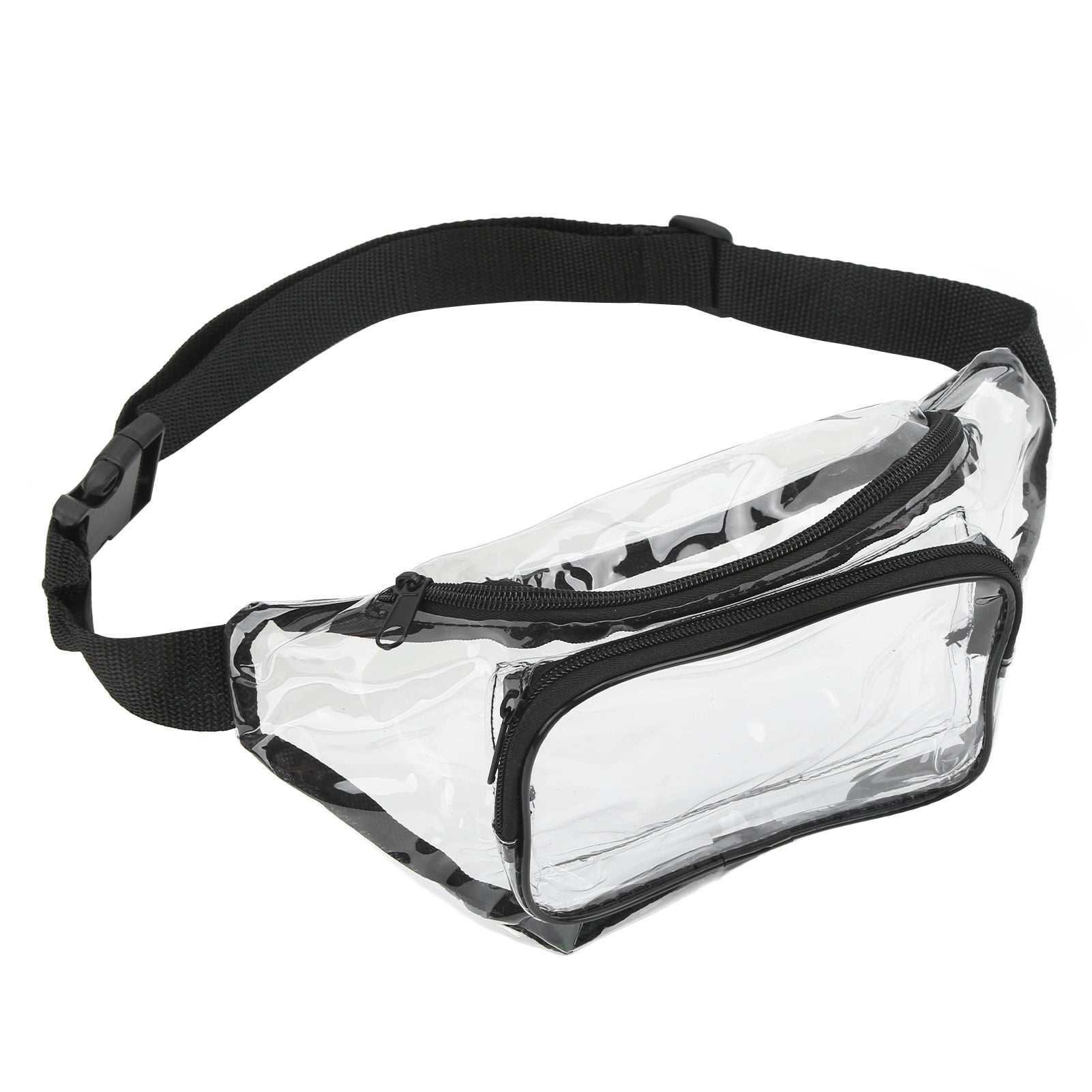Clear Fanny Pack, Zipper Design Water Resistance Transparent Waist Bag