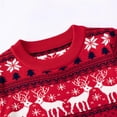 thumbnail image 4 of Tricot de Noël pour Garçons et Filles Col Rond Garde au Chaud Chemise de Base Tricotée Rouge, 4 of 5