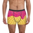 thumbnail image 4 of Wukai Red Ice Cream Print Men’s Underwear Breathable Boxer Briefs,&nbsp;Moisture Wicking & Breathable-X-Large, 4 of 7