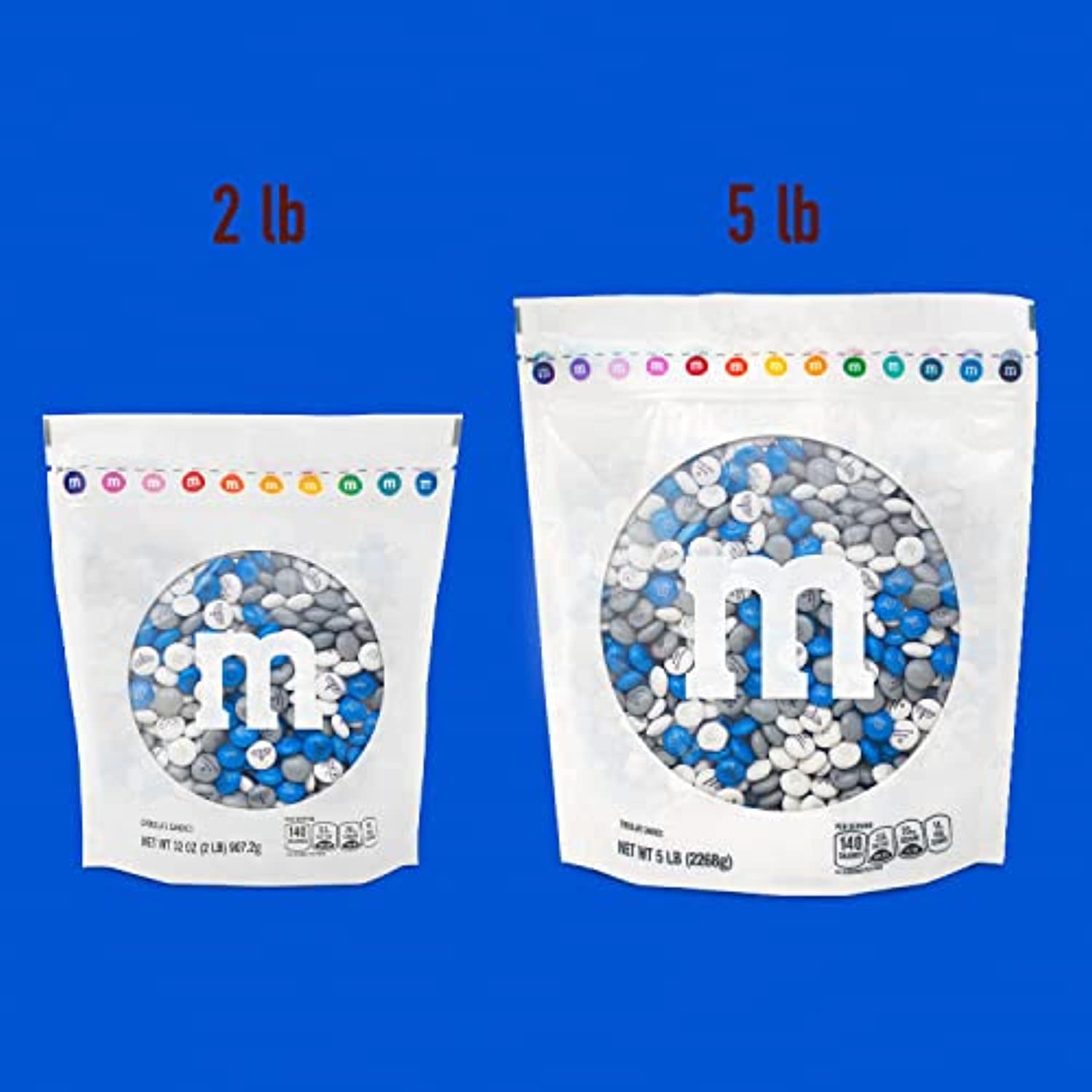 M&M'S Hanukkah Bulk Candy, 2 Pounds, Milk Chocolate Candies with Hanukkah  Designs in Blue, Yellow and White, for Party Favors, DIY Unique Gifts, or