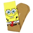 thumbnail image 4 of SpongeBob Socks Nickelodeon SpongeBob SquarePants Men's Character 3D Felt Tie Knit Mid Calf Crew Sock Shoe Size 6-12, 4 of 6