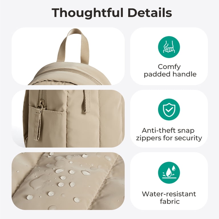 BAGSMART Lightweight Backpack Purses for Women, Water  display picture 1
