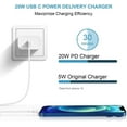 thumbnail image 4 of Coreykin 20W USB C Charger-Super Fast Charger with 6FT Cable-Compatible with iPhone 14/14Pro/14Pro Max/13/13 Pro/13Pro Max/12/12Pro/XS/Max/XR/X/8/8 Plus-White, 4 of 7
